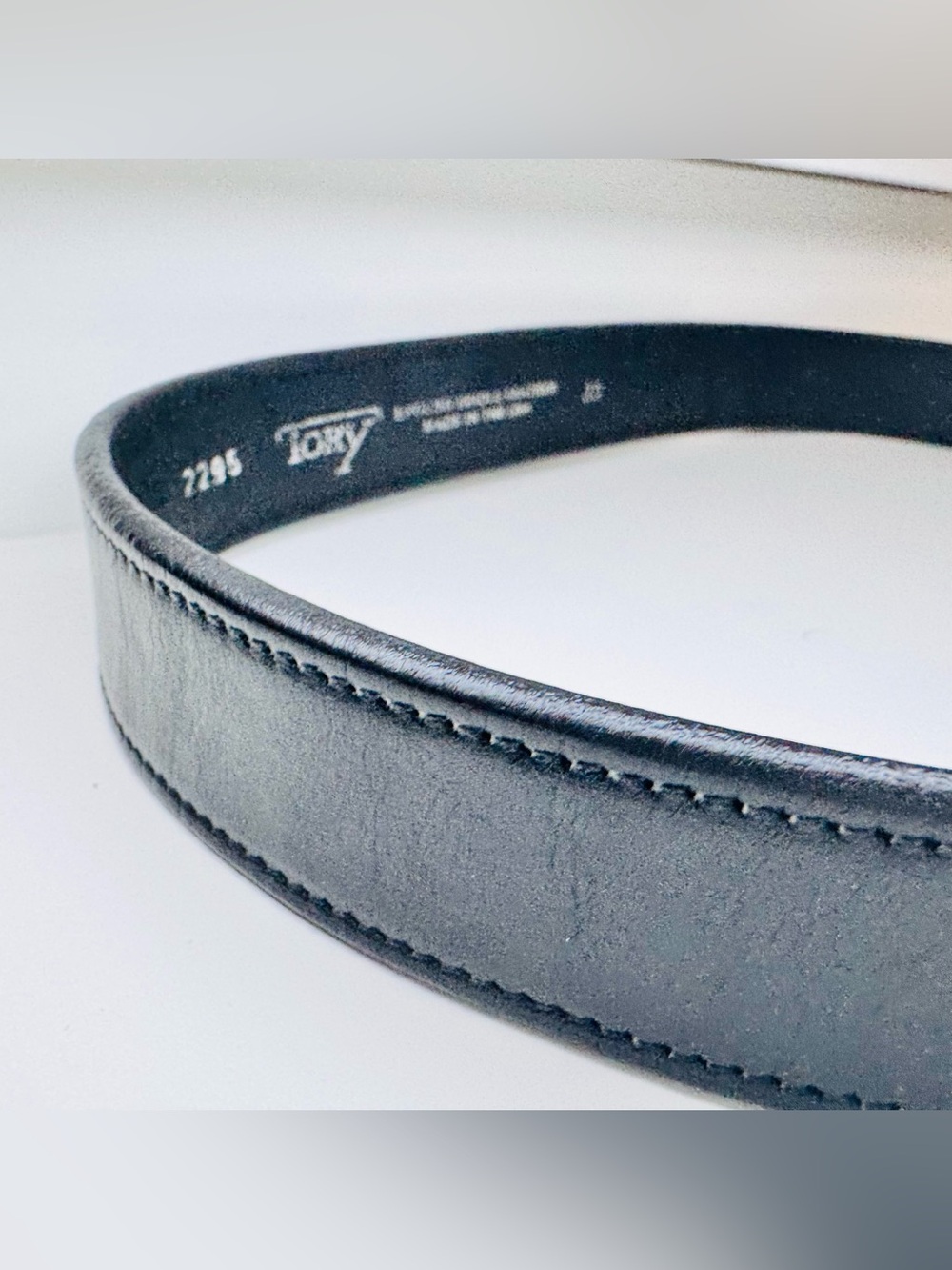 Tory Leather English Bridle Black Belt Size 30 • Made in USA • Hunter Classic - Picture 7 of 16
